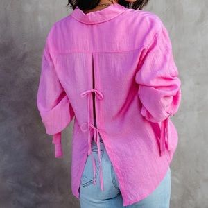 Promesa Pink Button Down Shirt
